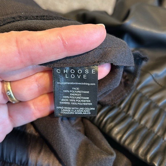 Generation Love Bonnie Faux Vegan Jogger in Black - Picture 9 of 10